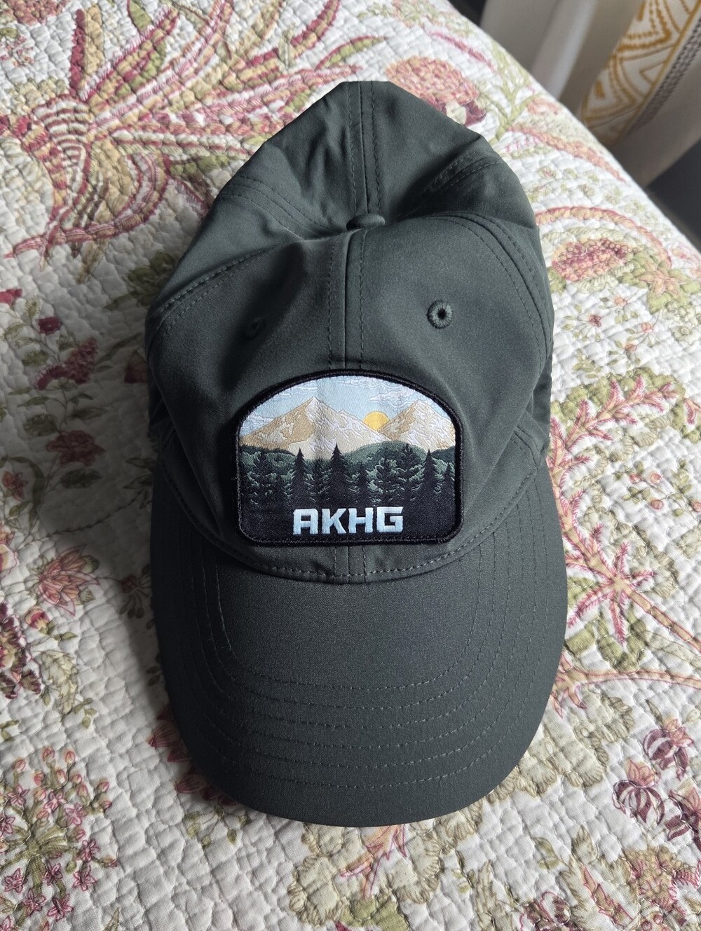Duluth Trading Co Dark Green Mountain Patch Cap